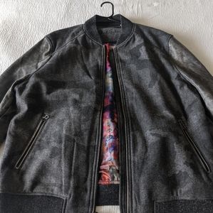 Robert Graham camo jacket sheep leather 2XL